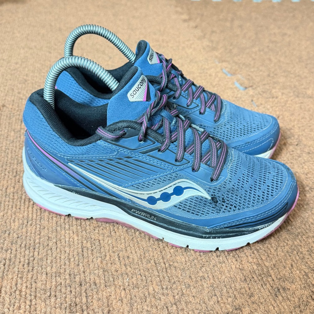 Saucony Cohesion 13 Womens Blue Pink Running gym fit Shoes S10574-31 Size 6.5 C+
